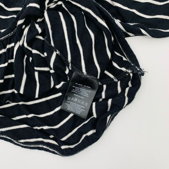 Anthropologie | Black and White Striped Women's Top size small - Picture 7 of 9